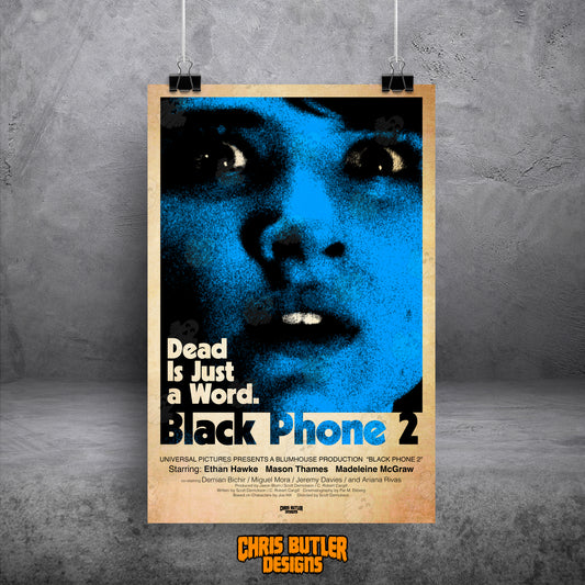 Black Phone 2 (Ice Blue) 11x17 Alternative Movie Print