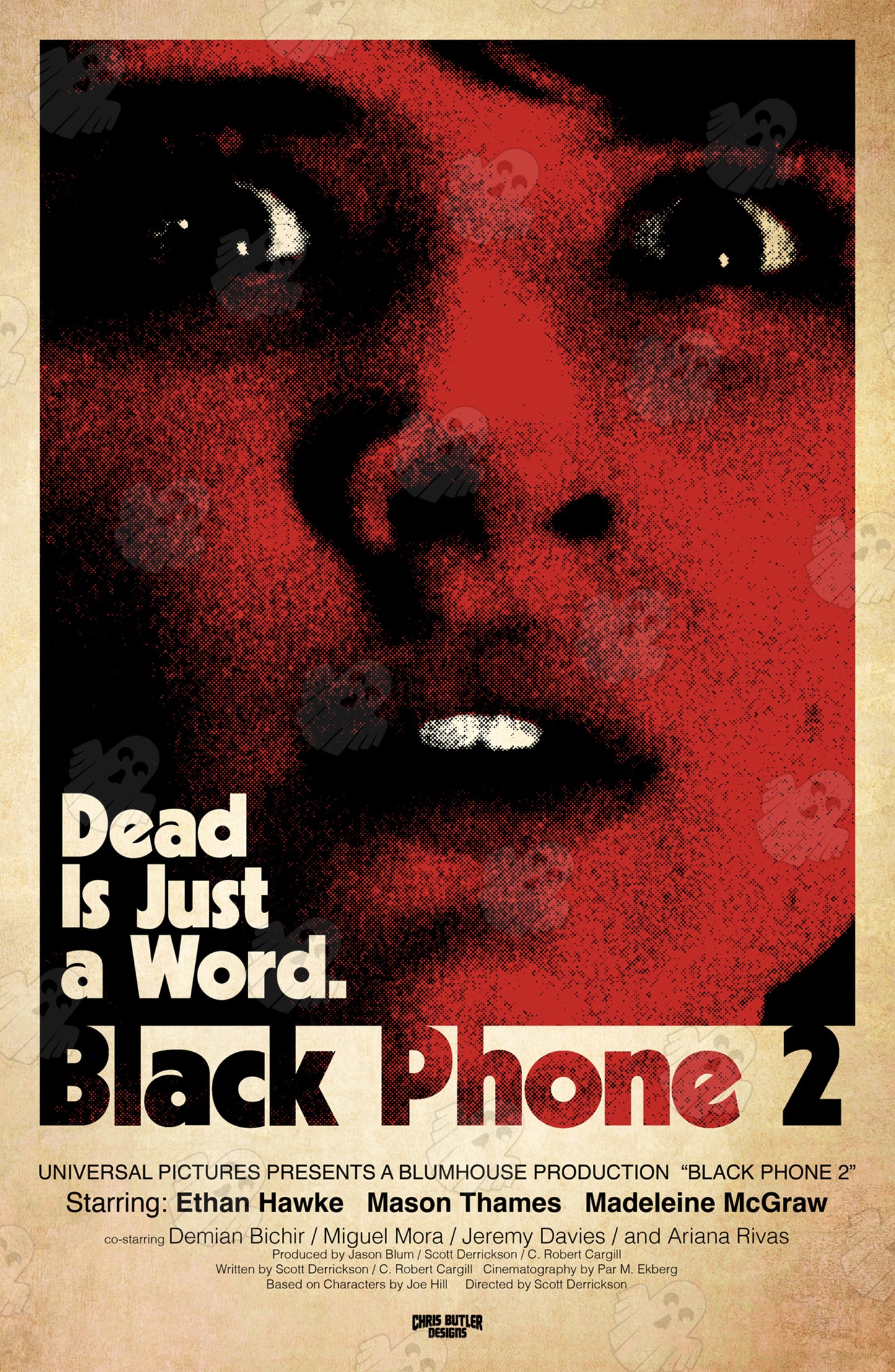 Black Phone 2 (Blood Red) 11x17 Alternative Movie Print