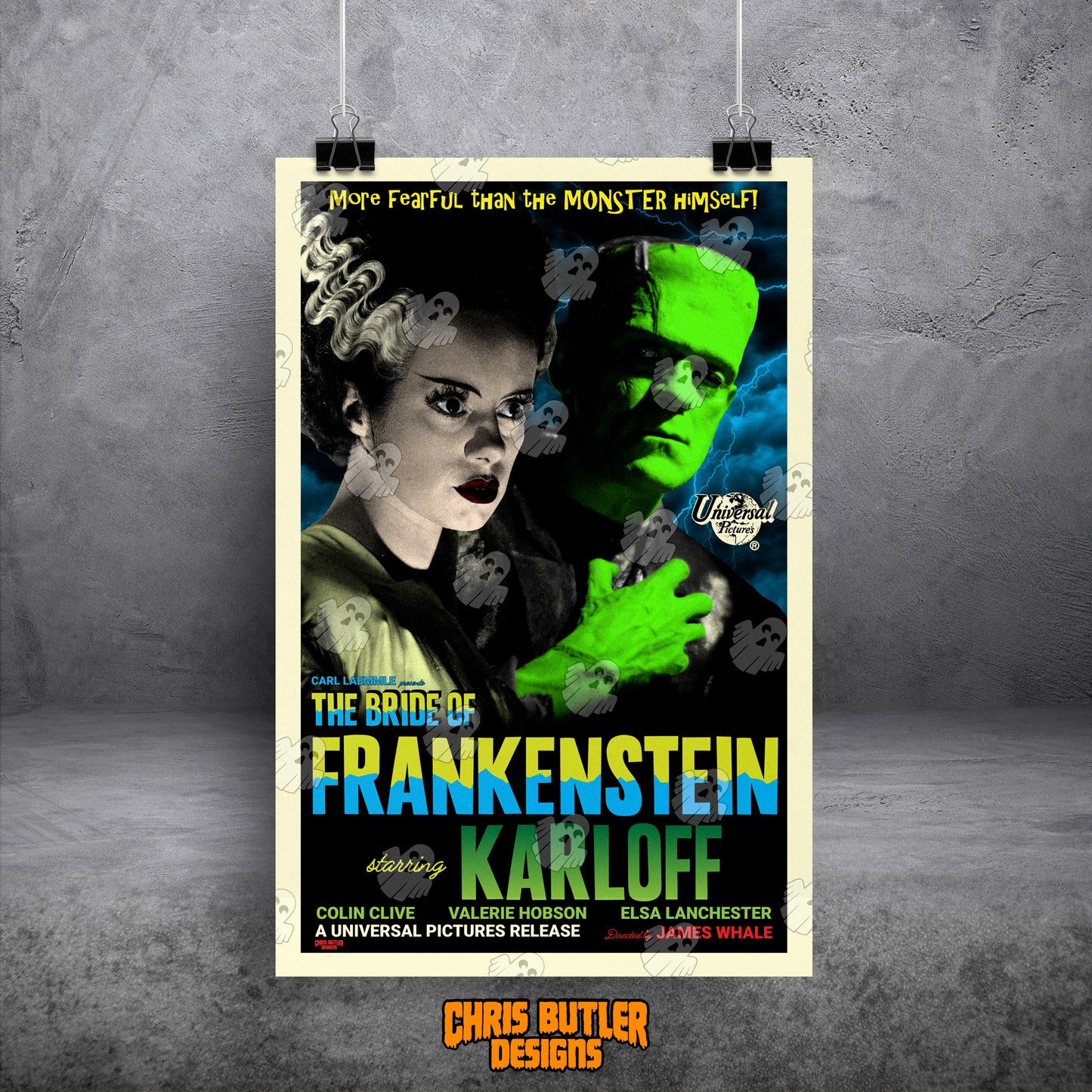 Bride Of Frankenstein Design 2 11x17 Alternative Movie Poster