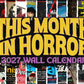 This Month In Horror 2027 Wall Calendar