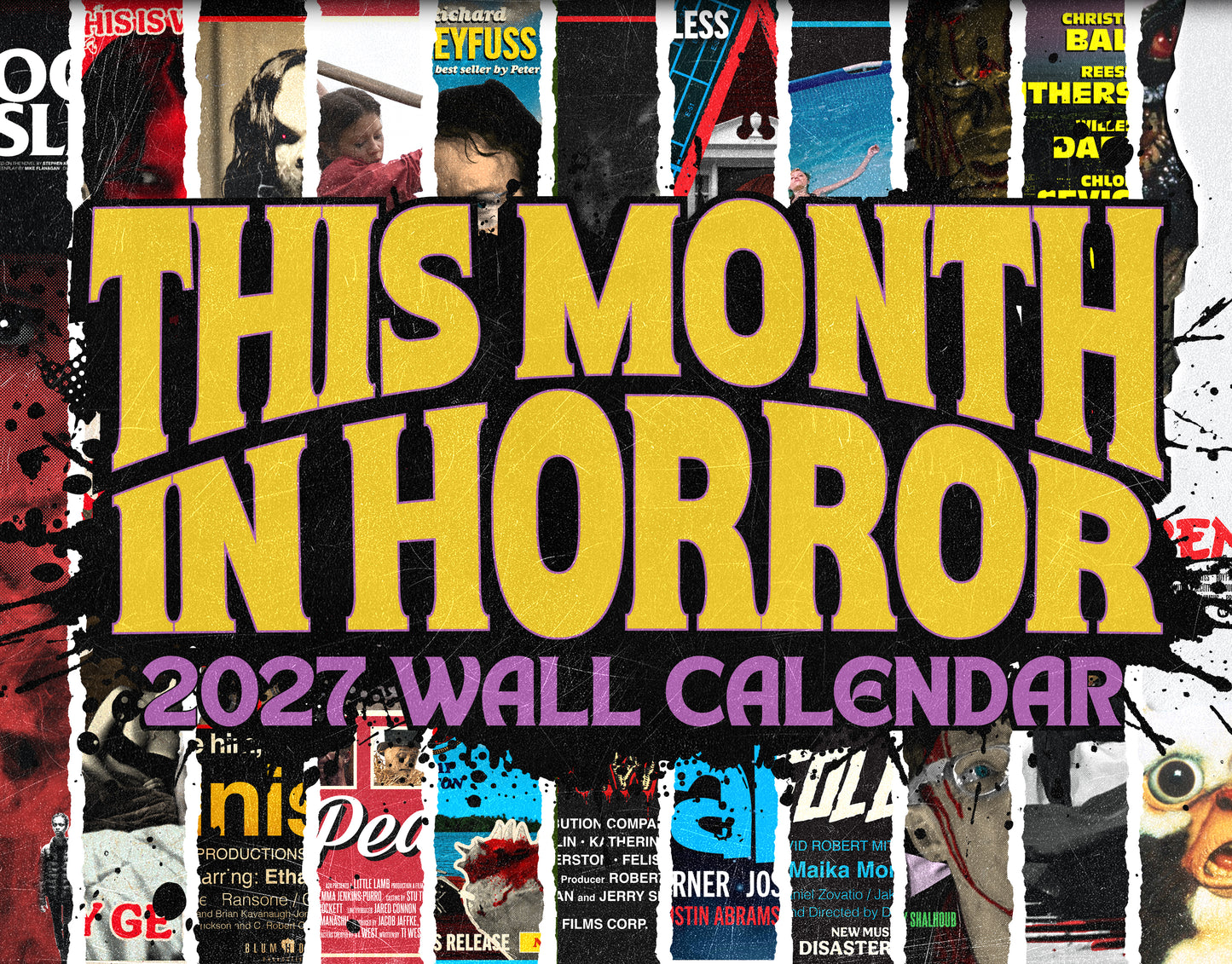 This Month In Horror 2027 Wall Calendar