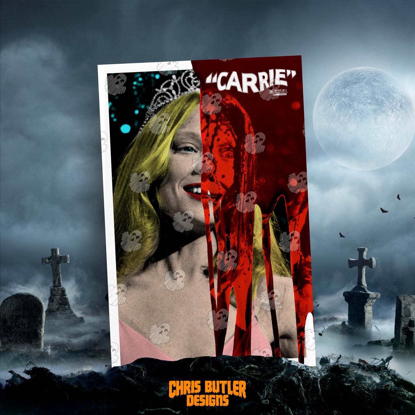 Carrie (Design 2) 11x17 Alternative Movie Poster