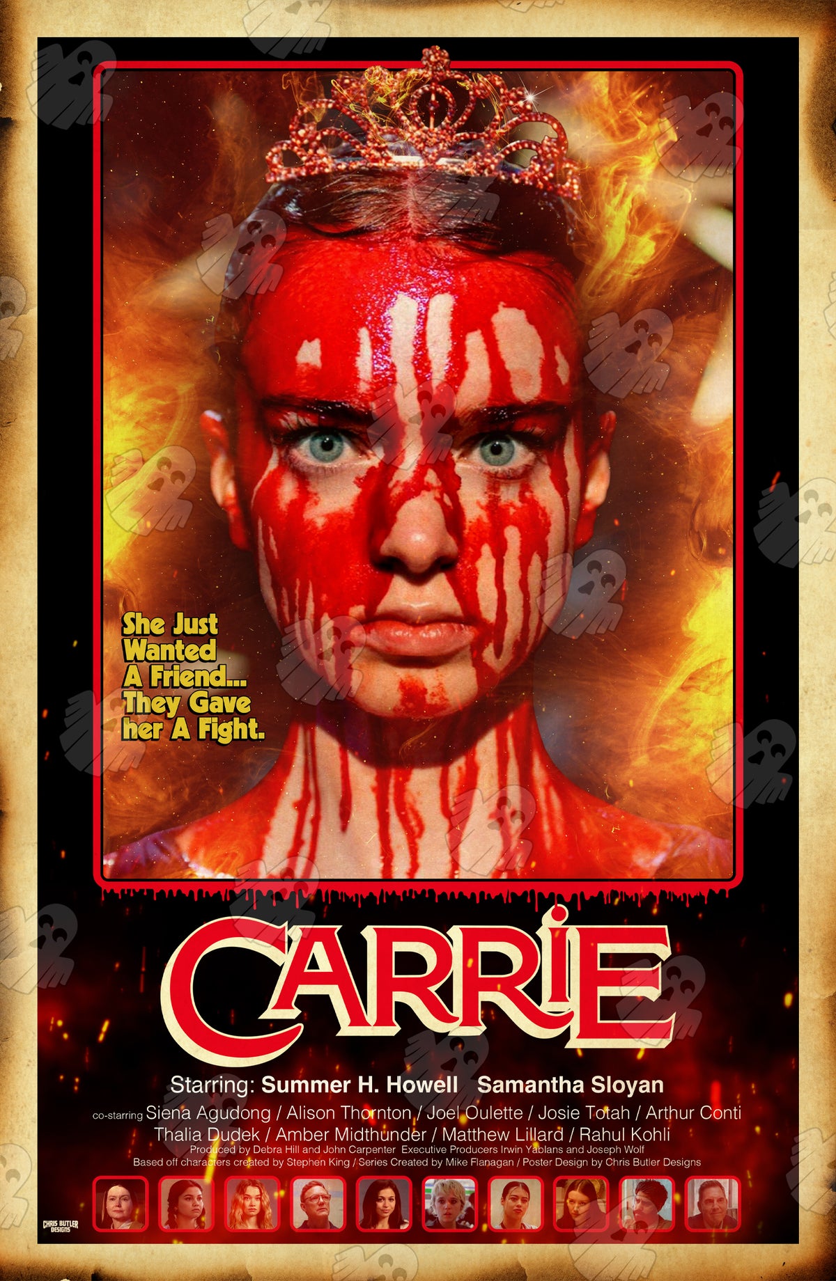 Carrie (2026) VHS Series 11x17 Alternative Movie Print