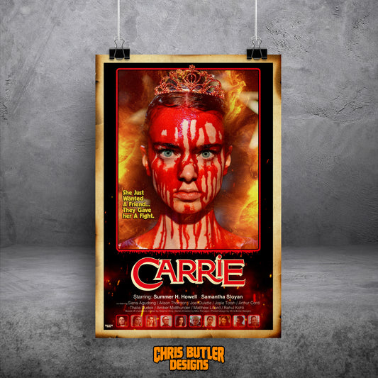 *PRE-ORDER*SHIPS OCT 21st - Carrie (2026) VHS Series 11x17 Alternative Movie Print