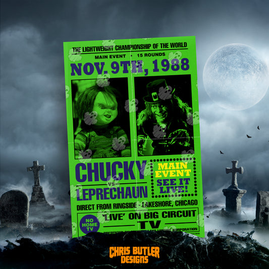 Chucky vs. Leprechaun (Battle Royale Series) 11x17 Alternative Movie Poster