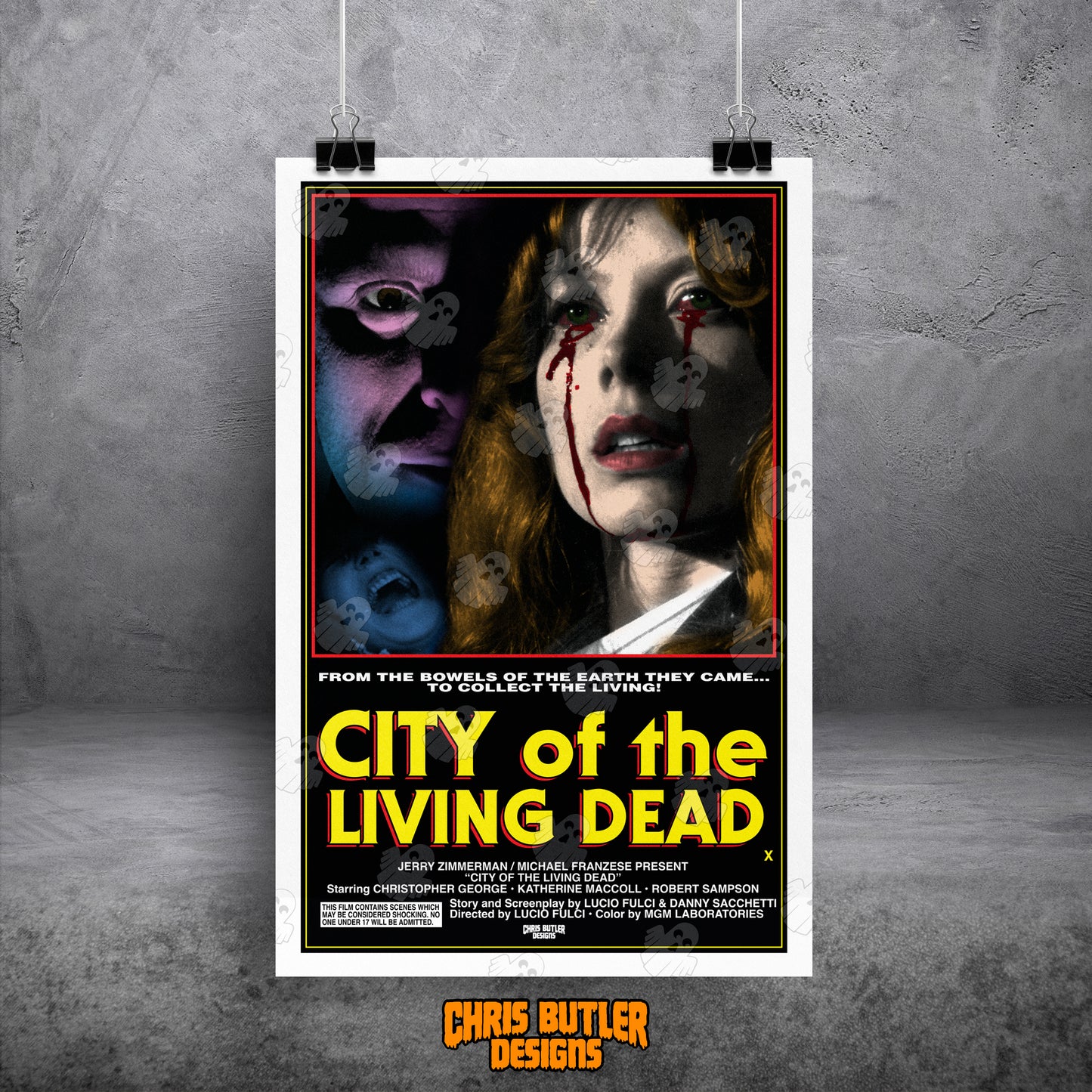 City Of The Living Dead 11x17 Alternative Movie Poster