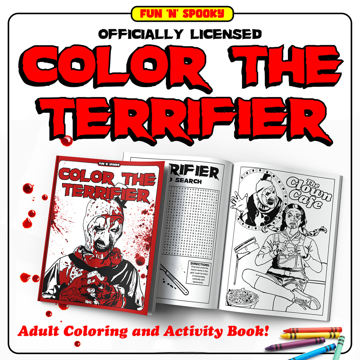 Color The Terrifier Officially Licensed Coloring Book – ChrisButlerDesigns