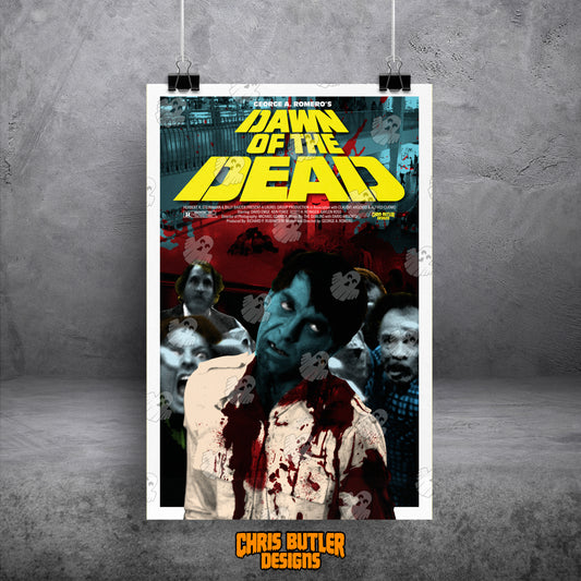 Dawn Of The Dead 1978 (Design 2) 11x17 Alternative Movie Poster