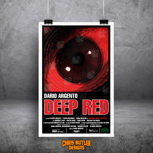 Deep Red 11x17 Alternative Movie Poster