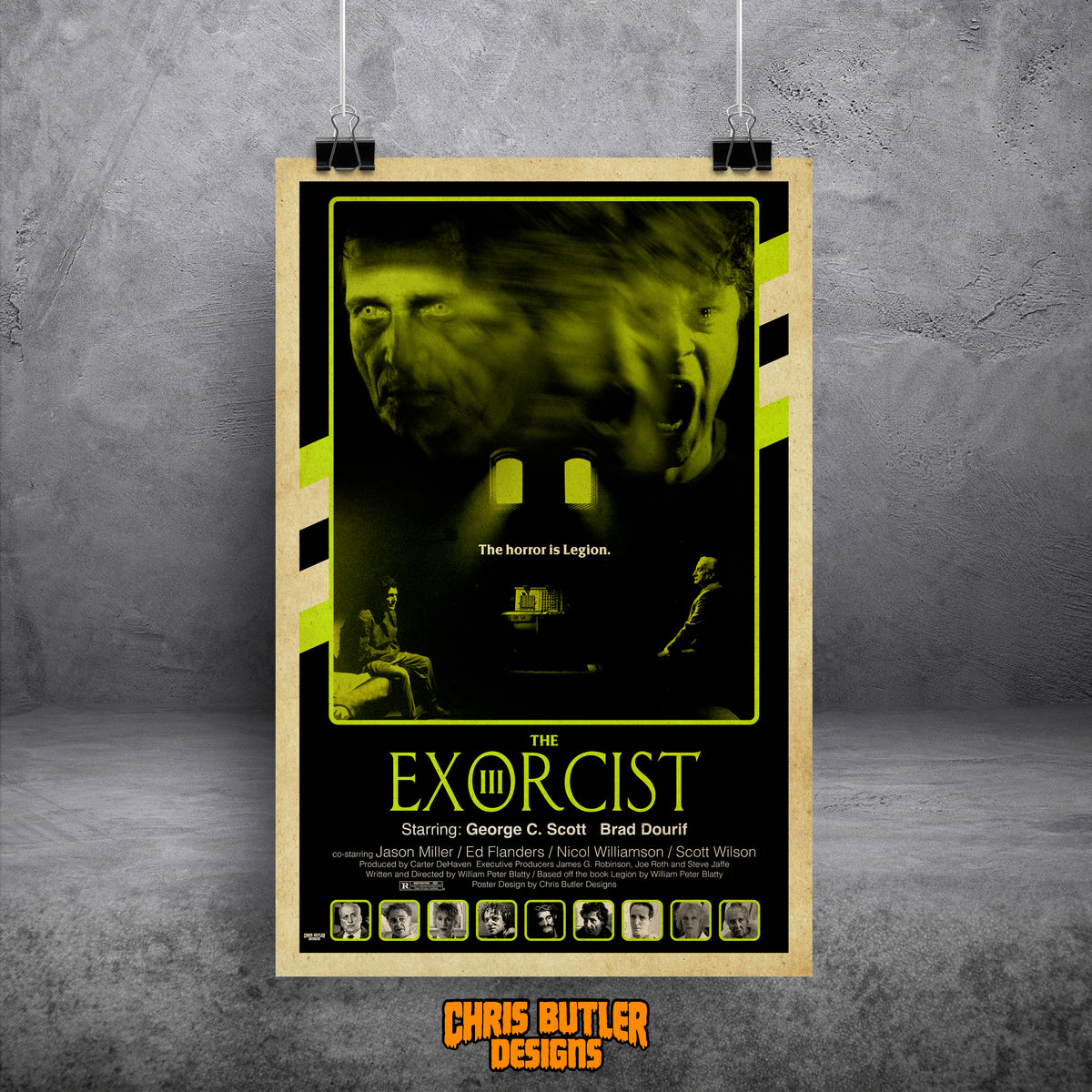 *PRE-ORDER*SHIPS OCT 21st - The Exorcist III VHS Series 11x17 Alternative Movie Print
