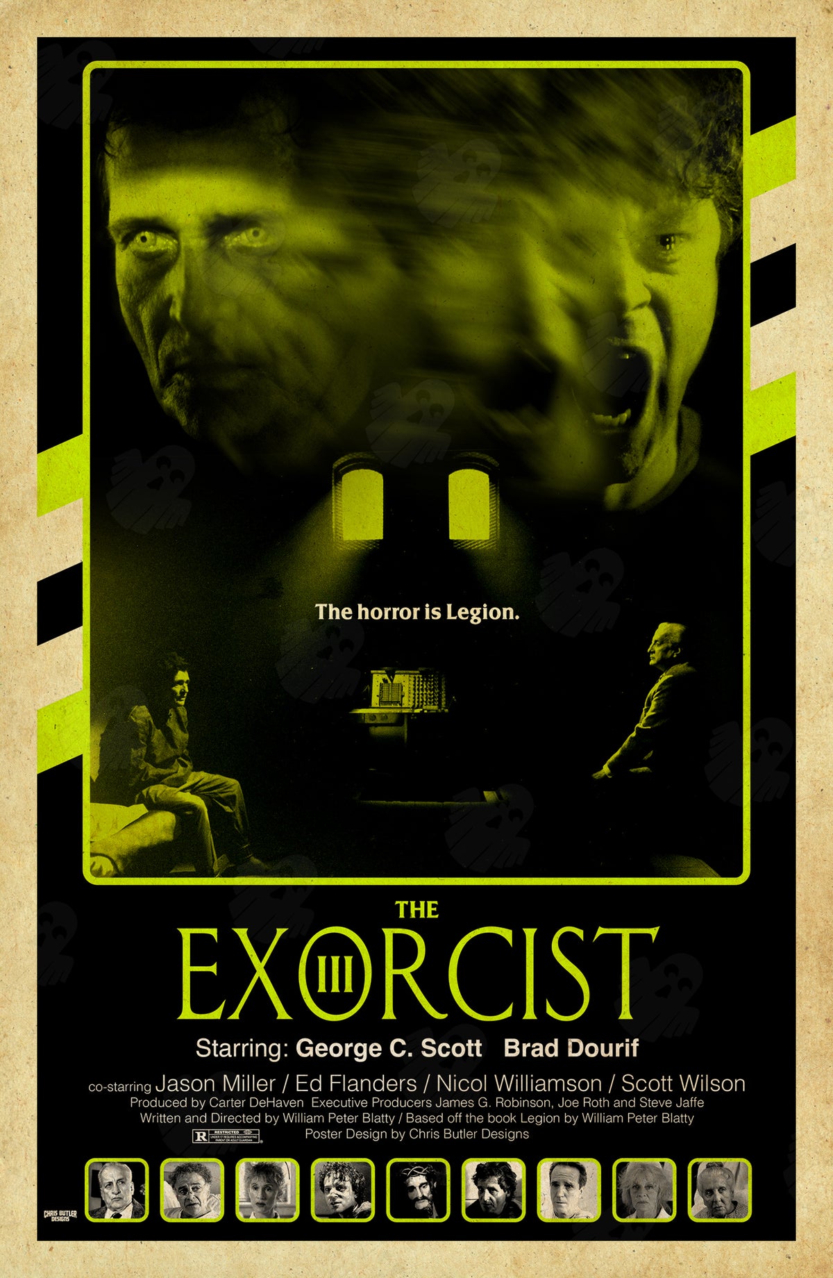 *PRE-ORDER*SHIPS OCT 21st - The Exorcist III VHS Series 11x17 Alternative Movie Print