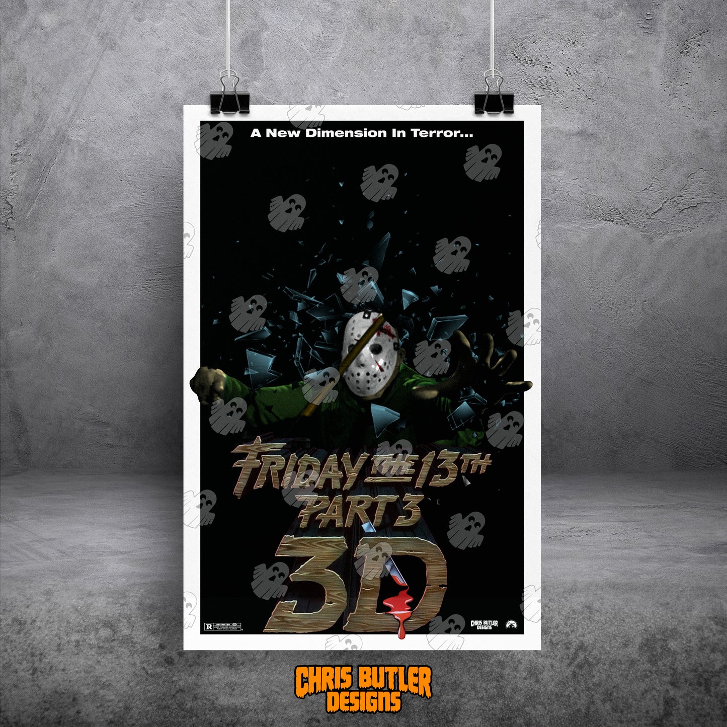 Friday The 13th Part 3 11x17 Alternative Movie Poster
