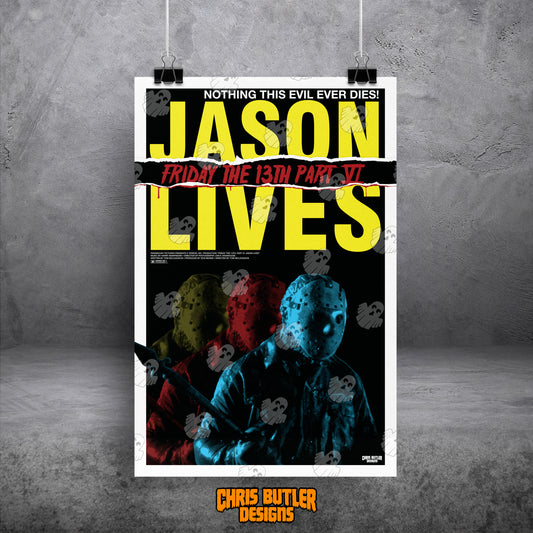 Friday The 13th Part VI: Jason Lives 11x17 Alternative Movie Poster