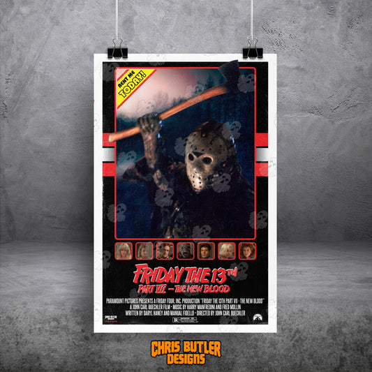 Friday The 13th Part 7: The New Blood  VHS Series RE-VAMP