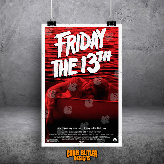 Friday The 13th (Boat Design) 11x17 Alternative Movie Poster