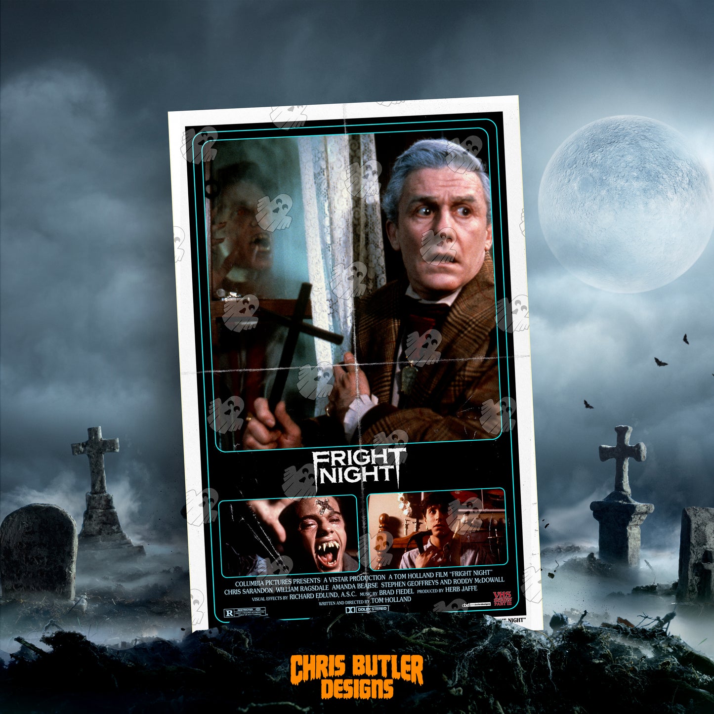 Fright Night (VHS Series 3) 11x17 Alternative Movie Poster