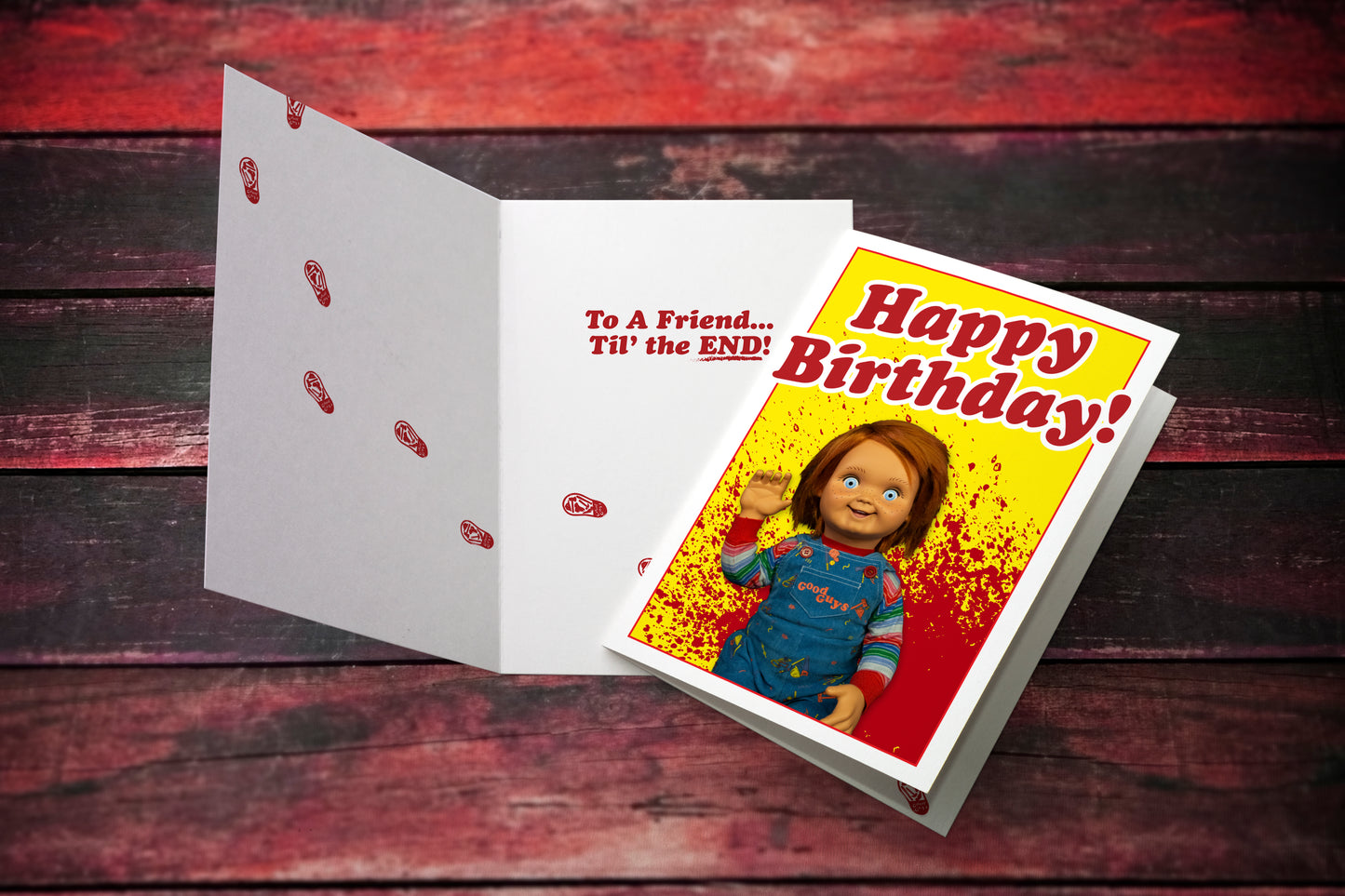 Chucky Birthday Card