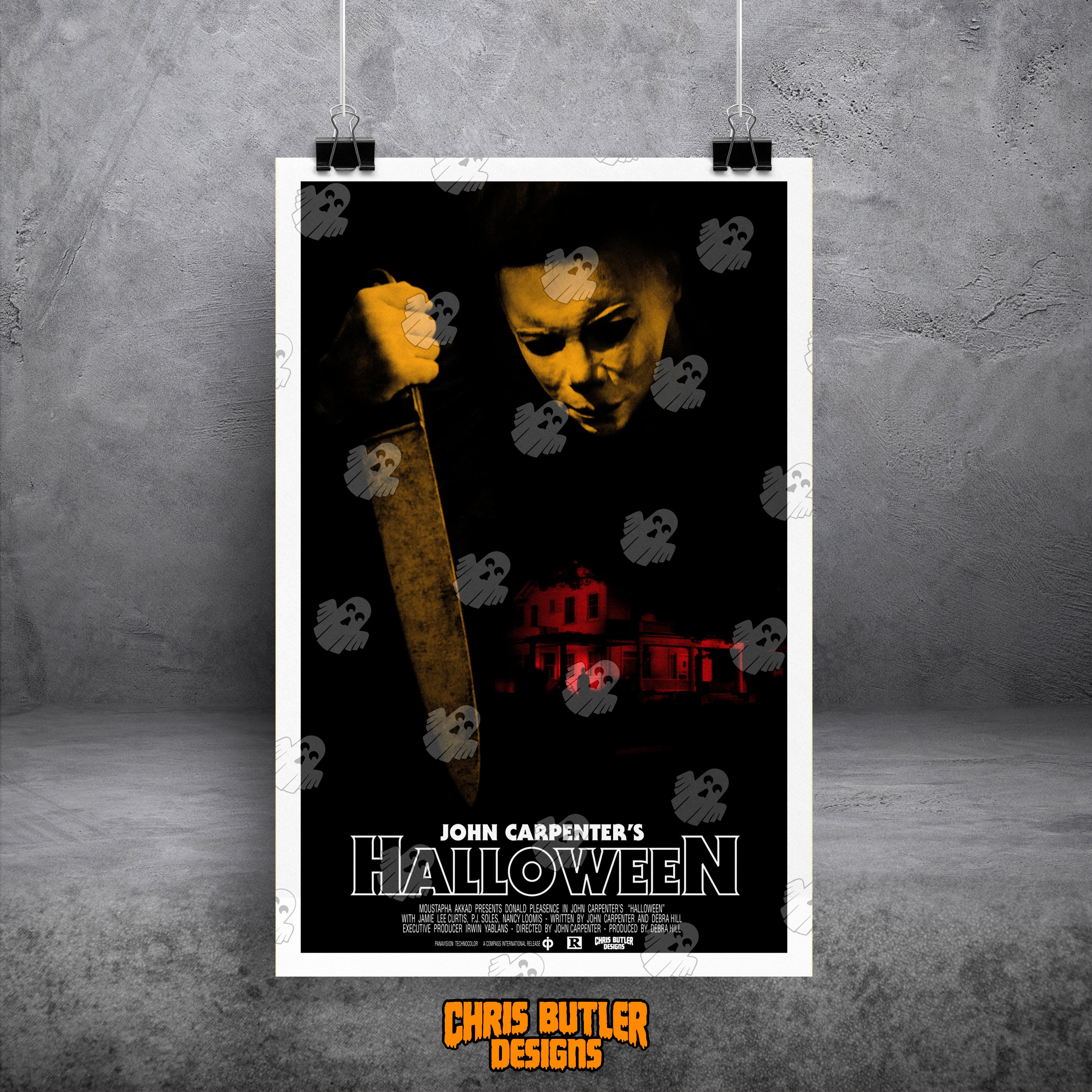 Halloween 78 (Design 1) 11x17 Alternative Movie Poster – ChrisButlerDesigns