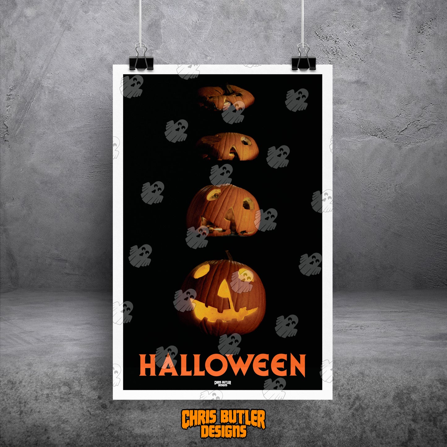 Halloween (Four Pumpkins) 11x17 Alternative Movie Poster