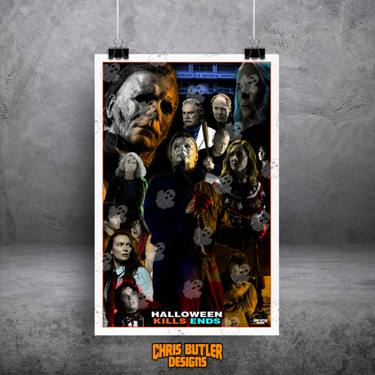 Halloween KILLS ENDS (Ultimate) 11x17 Alternative Movie Poster