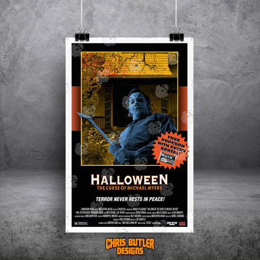 Halloween: The Curse Of Michael Myers (VHS Series) 11x17 Alternative Movie Poster