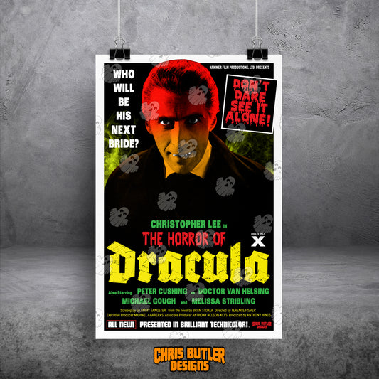 Horror Of Dracula 11x17 Alternative Movie Poster
