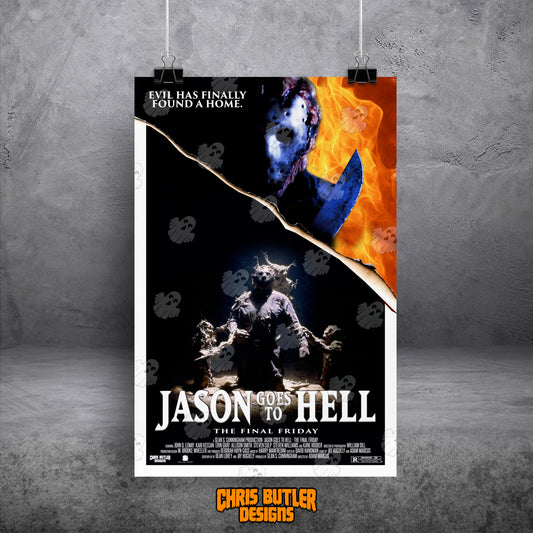 Jason Goes To Hell: The Final Friday 11x17 Alternative Movie Poster