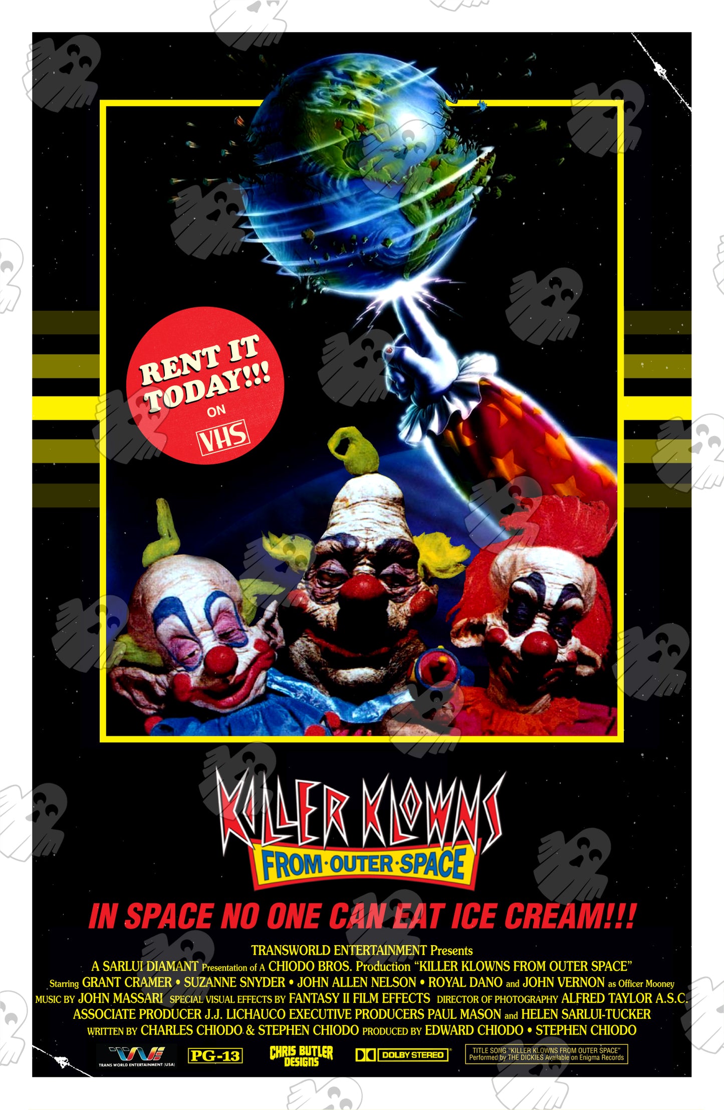 Killer Klowns From Outer Space (VHS Series) 11x17 Alternative Movie Poster