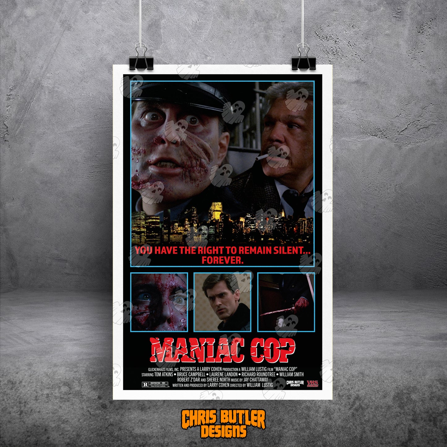 Maniac Cop (VHS Series 2) 11x17 Alternative Movie Poster