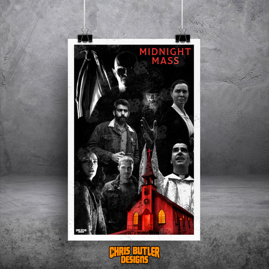 Midnight Mass (Design 1) 11x17 Alternative Movie Poster