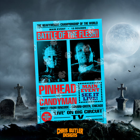 Pinhead vs. Candyman (Battle Royale Series) 11x17 Alternative Movie Poster