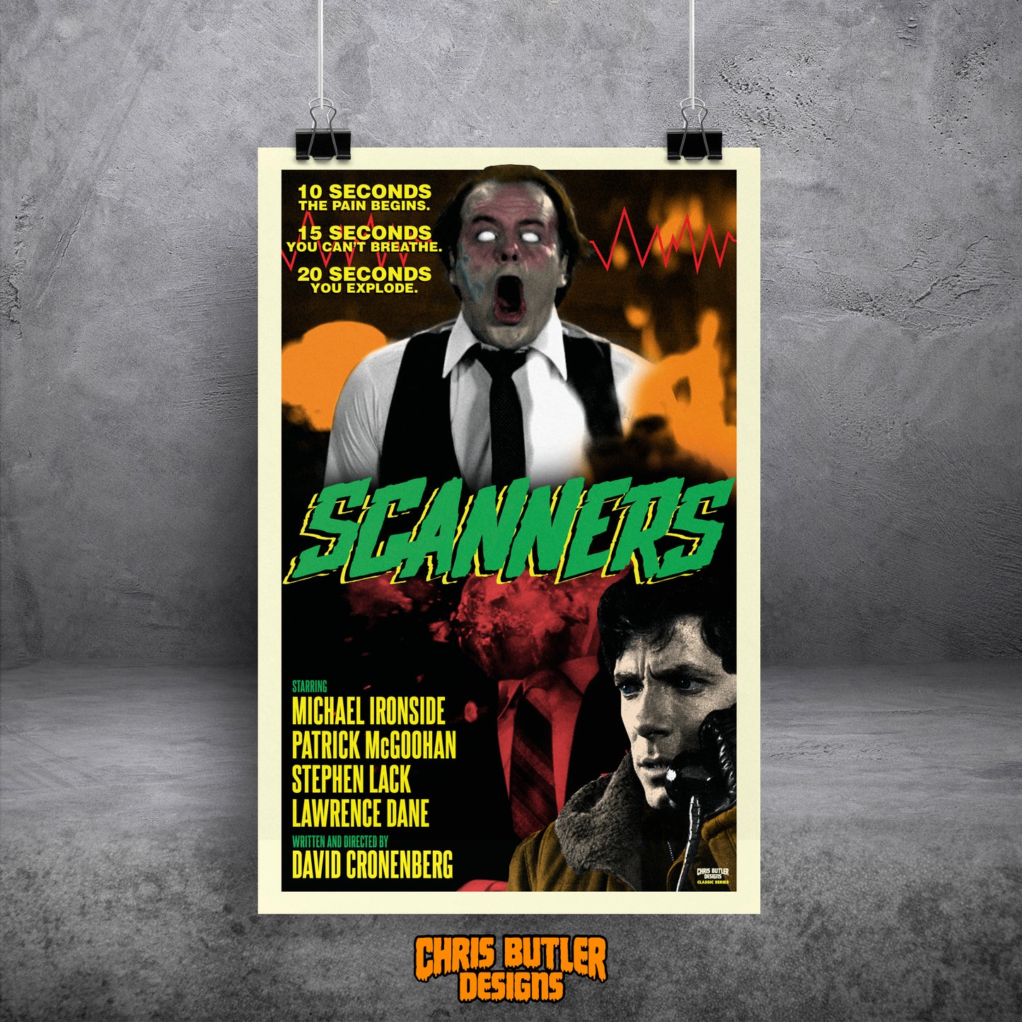 Scanners (Classic Series 6) 11x17 Alternative Movie Poster