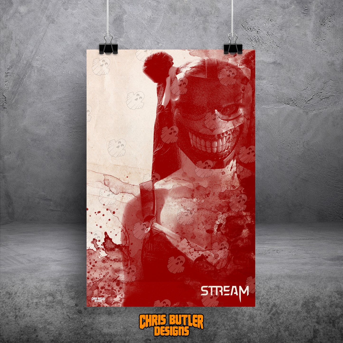 Stream Player 3 (Written In Blood Design) 11x17 Alternative Movie Poster