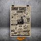 The Sunday Scaries (Mock Ad Design) 11x17 Alternative Movie Print