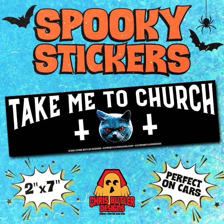 Take Me To Church Bumper Sticker