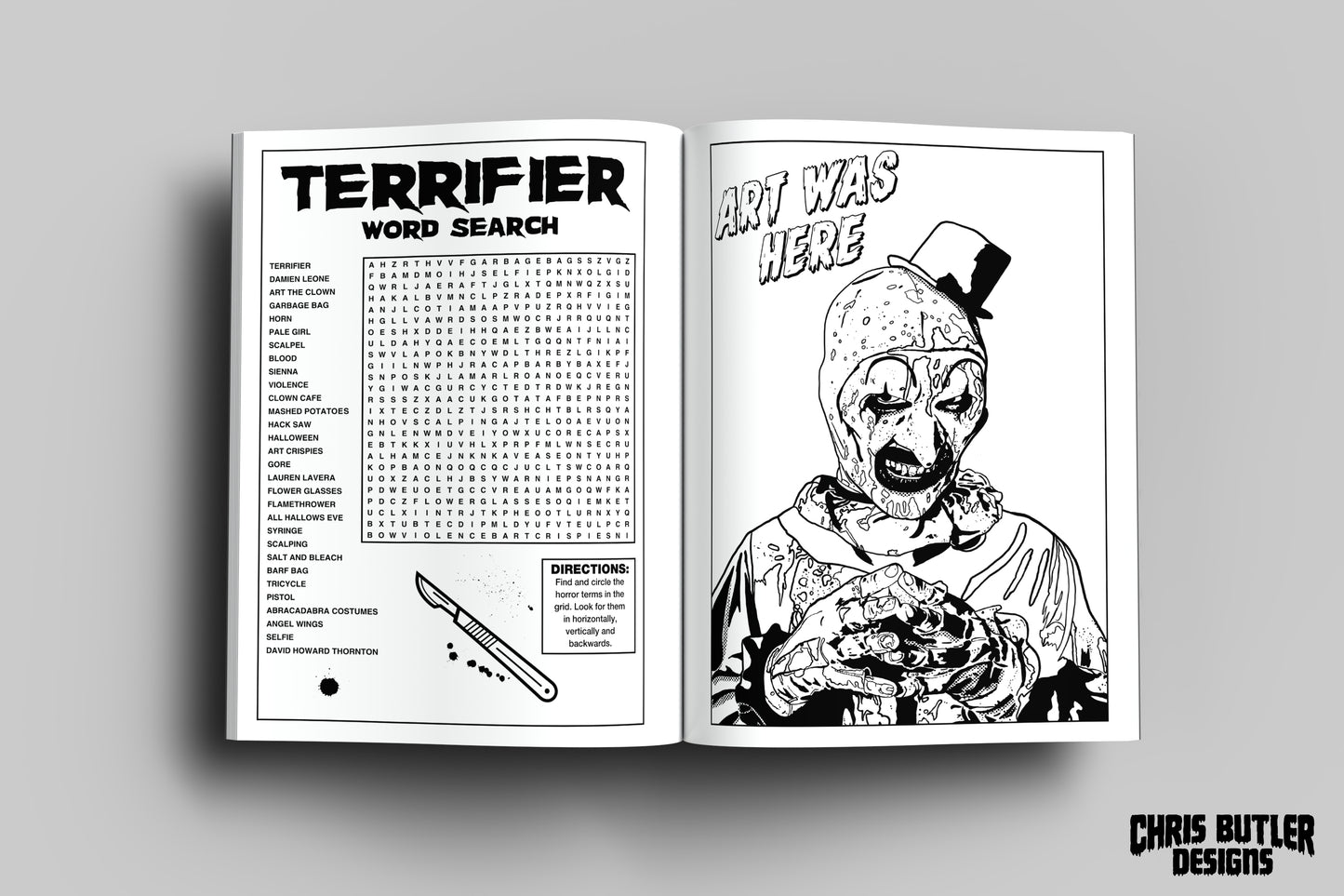 Color The Terrifier (EXPANDED EDITION) Officially Licensed Coloring and Activity Book