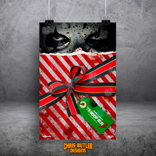 Terrifier 3 (Wrapping Paper Design) OFFICIALLY LICENSED 11x17 Alternative Movie Poster