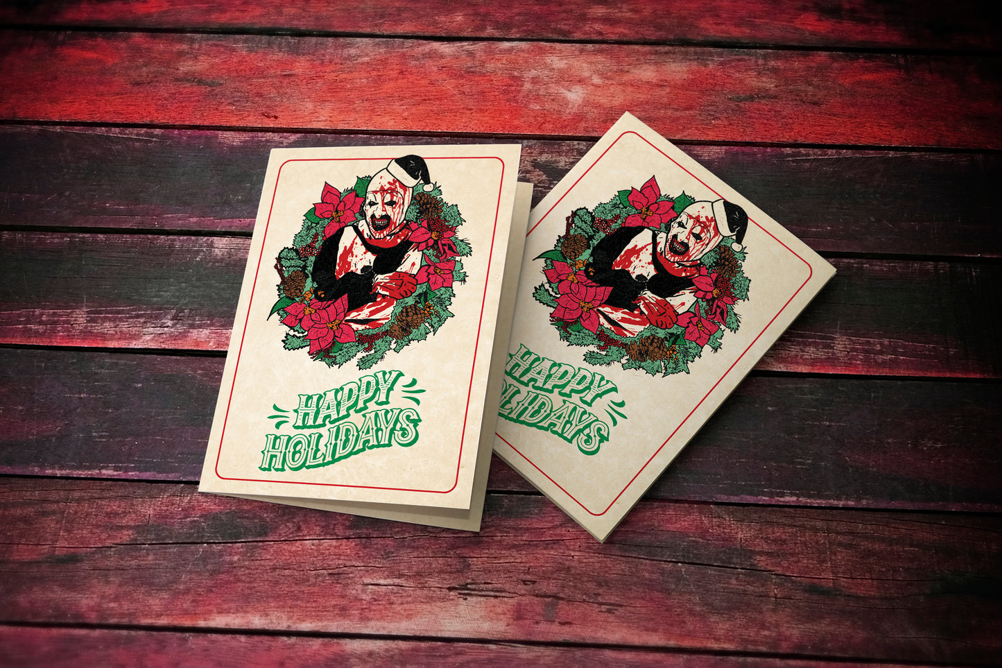 Art The Clown Happy Holiday Greeting Card (Officially Licensed)