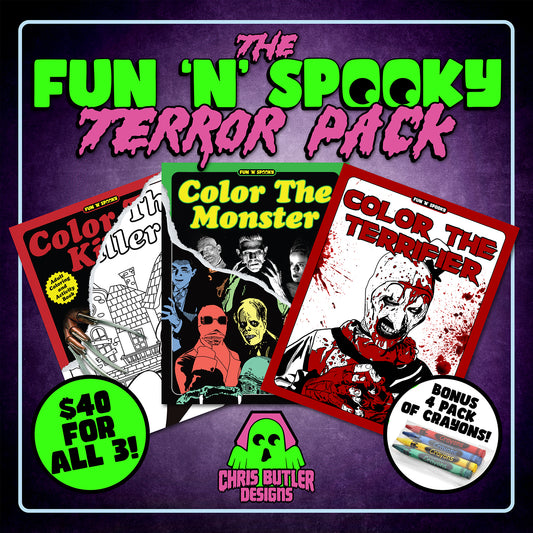 Terror Pack! Coloring Book Bundle