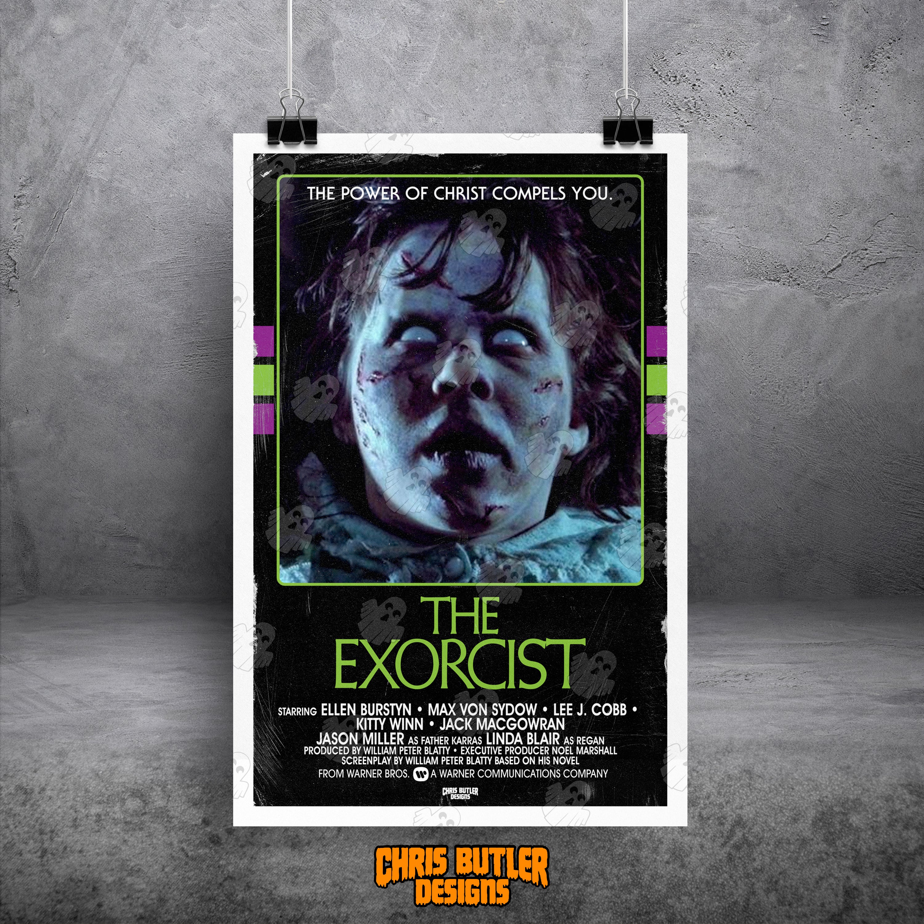 The Exorcist VHS Series 11x17 Alternative Movie Poster – ChrisButlerDesigns