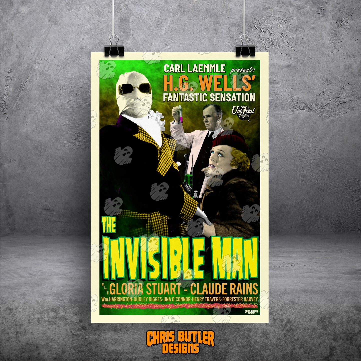 The Invisible Man Design 2 11x17 Alternative Movie Poster