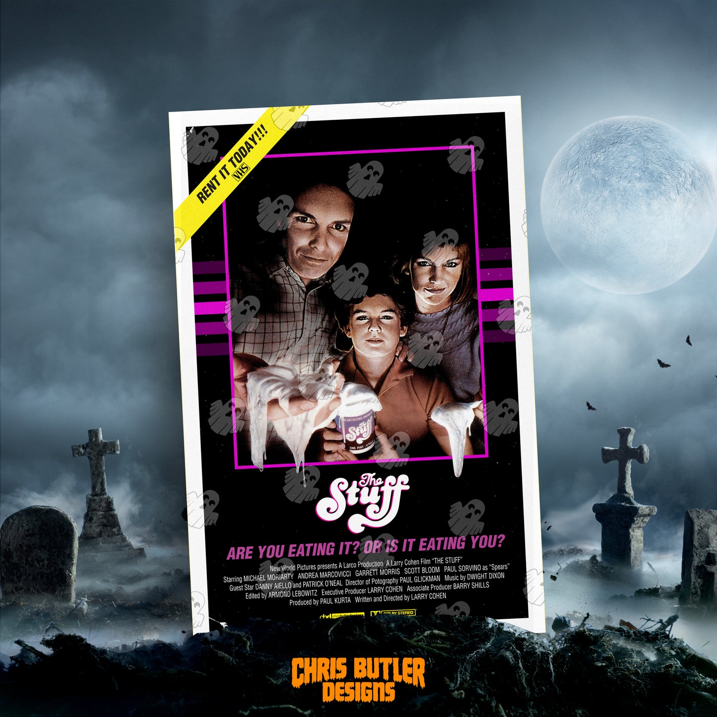The Stuff (VHS Series) 11x17 Alternative Movie Poster
