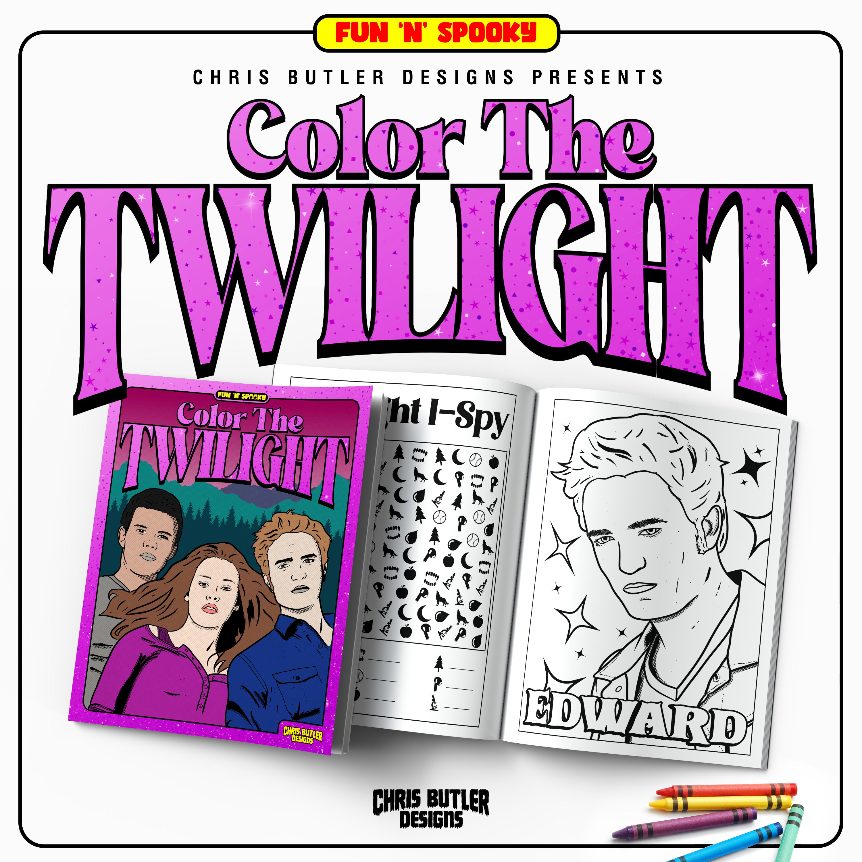 Color The Twilight Coloring and Activity Book – ChrisButlerDesigns