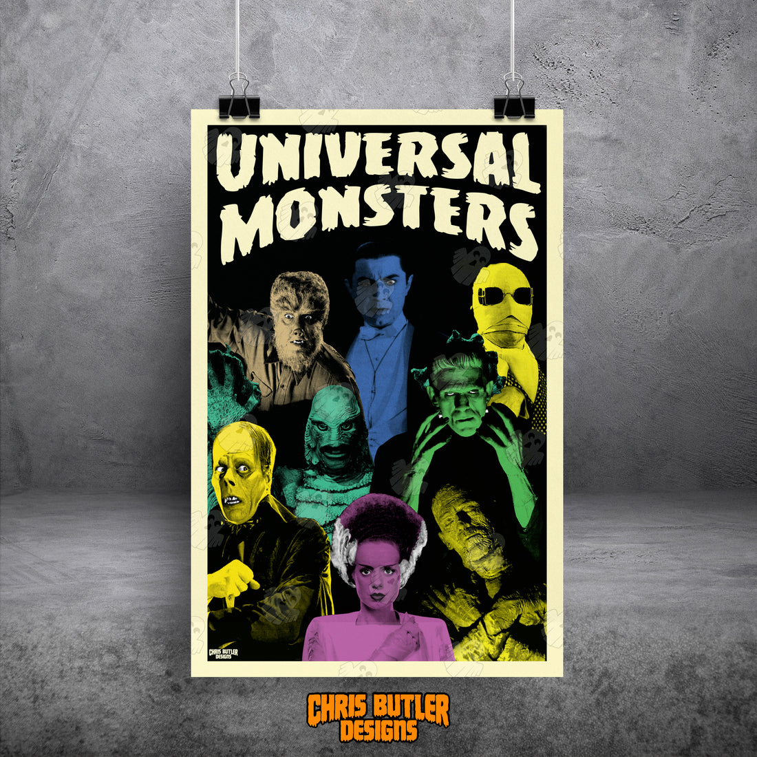 Universal Monsters 11x17 Alternative Movie Print – ChrisButlerDesigns