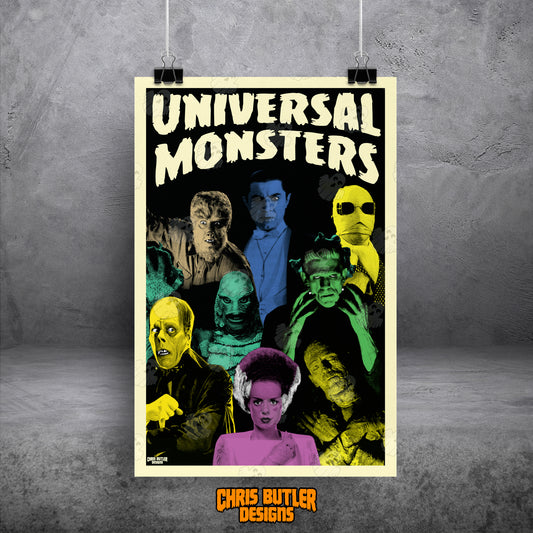 Universal Monsters 11x17 Alternative Movie Poster