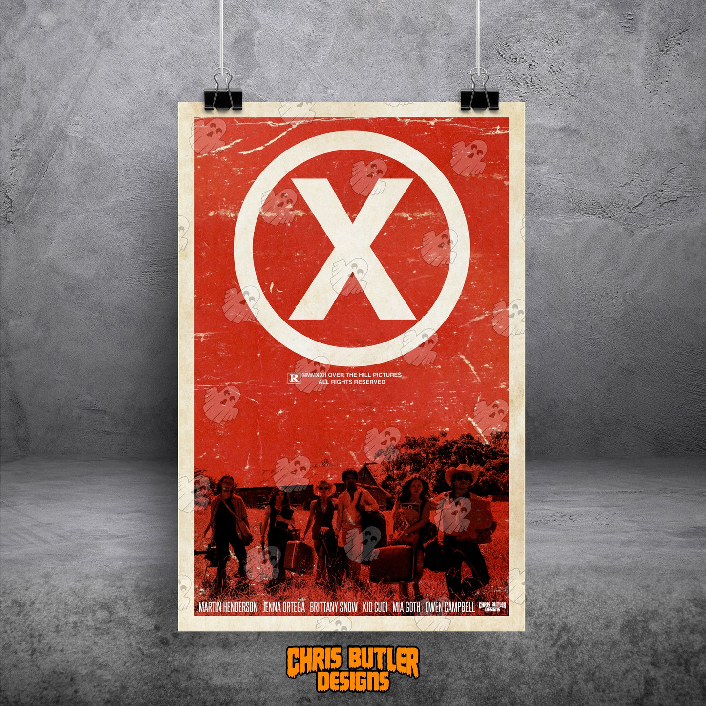 X (Design 1) 11x17 Alternative Movie Poster