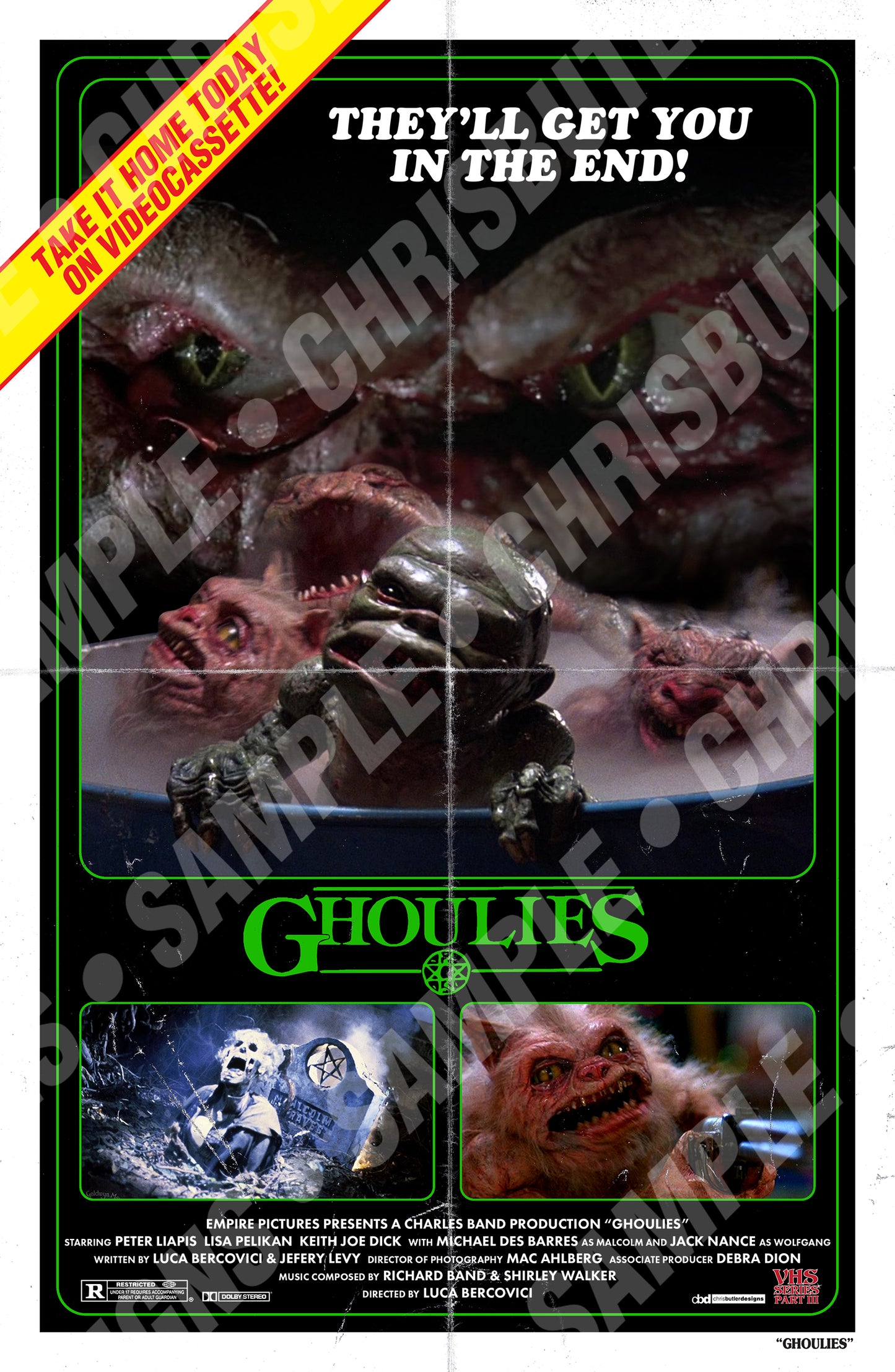 Ghoulies (VHS Series 3) 11x17 Print