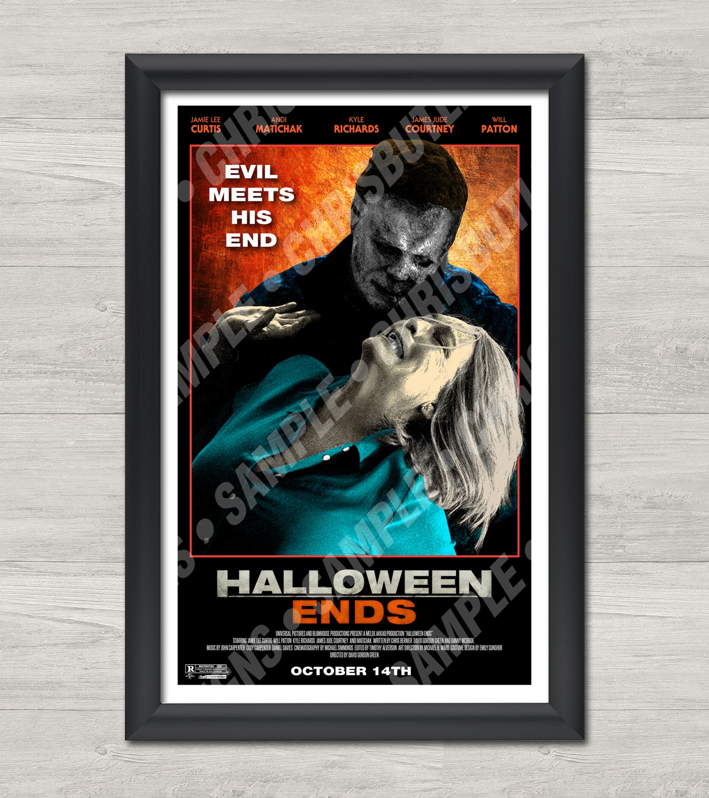 Halloween Ends 11x17 Alternative Movie Poster