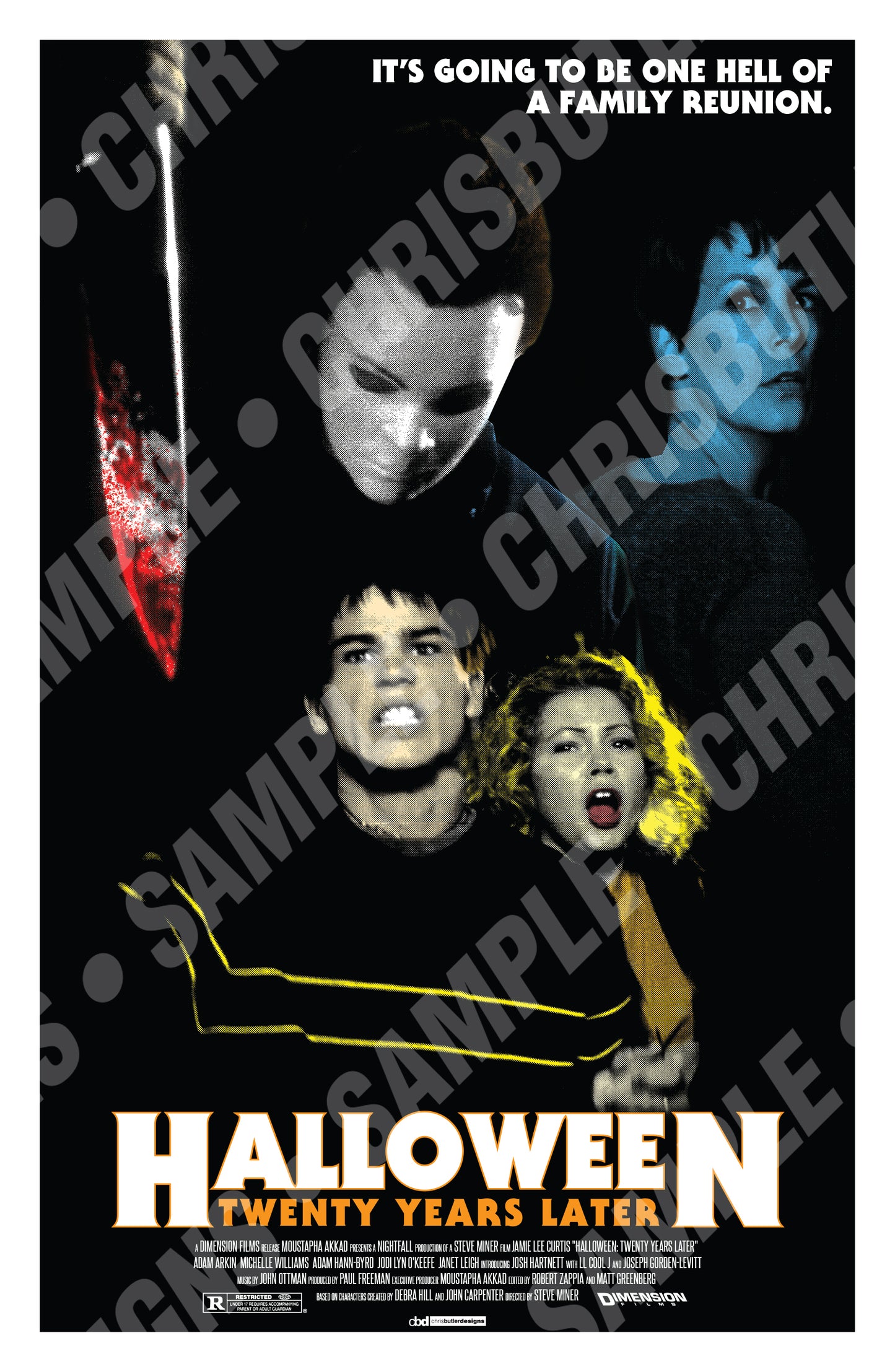 Halloween H20 11x17 Alternative Movie Poster