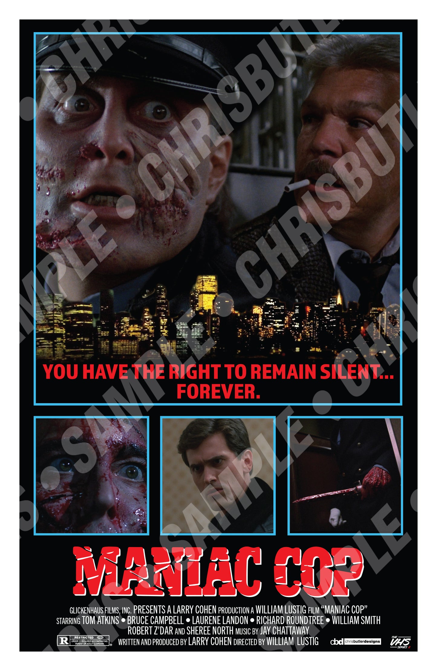 Maniac Cop (VHS Series 2) 11x17 Print
